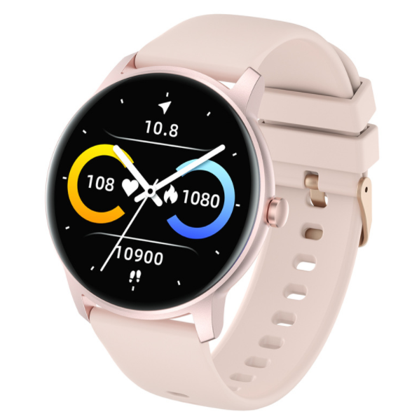 KW77 Smart Bracelet Blood Pressure, Heart Rate, Health Monitoring, Music Control, Multi Sports Mode Watch (Pink)