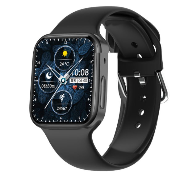 N76 Smart Watch Sleep Heart Rate Blood Pressure Blood Oxygen Monitoring Wireless Bluetooth Call Sports Bracelet (Black)