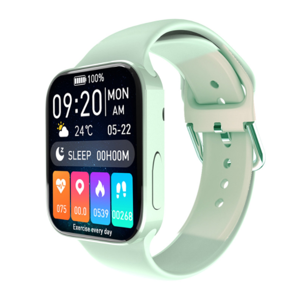 N76 Smart Watch Sleep Heart Rate Blood Pressure Blood Oxygen Monitoring Wireless Bluetooth Call Sports Bracelet (Green)
