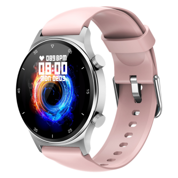 NK09 Smart Watch Heart Rate, Blood Pressure, Blood Oxygen, IP67 Multiple Sports Mode Bracelet (Silver Powder)