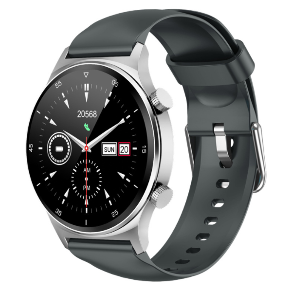 NK09 Smart Watch Heart Rate, Blood Pressure, Blood Oxygen, IP67 Multi-sport Mode Bracelet (Silver Black)