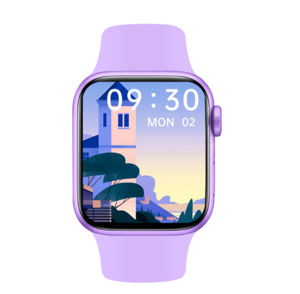 M36PLUSMAX Smart Bracelet Bluetooth Call Watch 1.82 Inch Body Temperature Color Screen Wireless Charging (Purple)