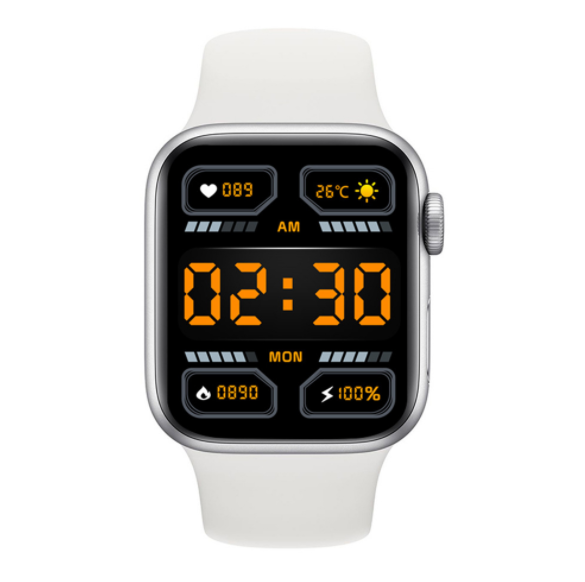M36PLUSMAX Smart Band Bluetooth Call Watch 1.82 Inch Body Temperature Color Screen Wireless Charging (White)