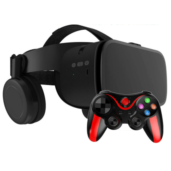 爆款VR glasses小宅Z6 3D眼鏡（Z6英文黑+C018遊戲手柄