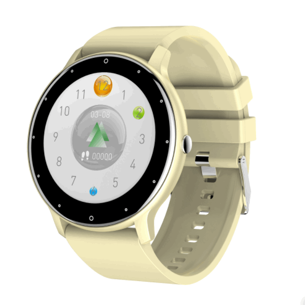 Heart Rate, Blood Pressure, Blood Oxygen, Sleep Monitoring, Smart Watch (Yellow)
