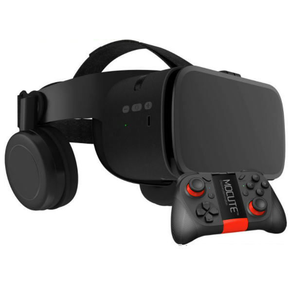 爆款VR glasses小宅Z6 3D眼鏡（Z6英文黑+050遊戲手柄）