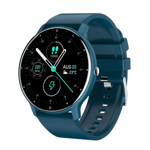 Heart rate, blood pressure, blood oxygen, sleep monitoring, smart watch (blue)