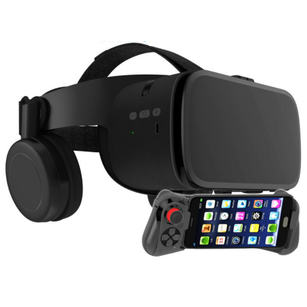 爆款VR glasses小宅Z6 3D眼鏡（Z6英文黑+058遊戲手柄）
