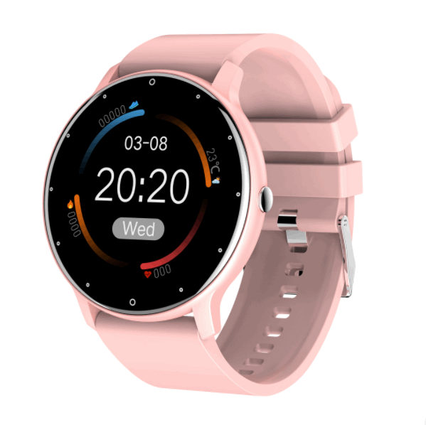 Heart Rate, Blood Pressure, Blood Oxygen, Sleep Monitoring, Smart Watch (Pink)