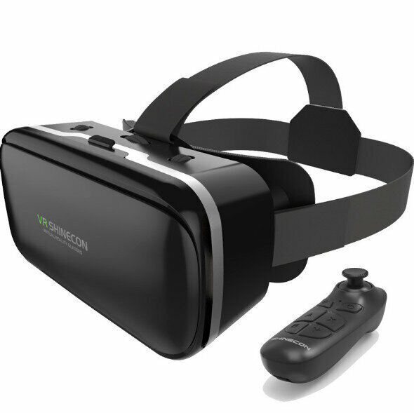 熱賣VR SHINECON VR眼鏡千幻6代魔鏡六代G04 3D手機虛擬現實頭盔（G04+B03）