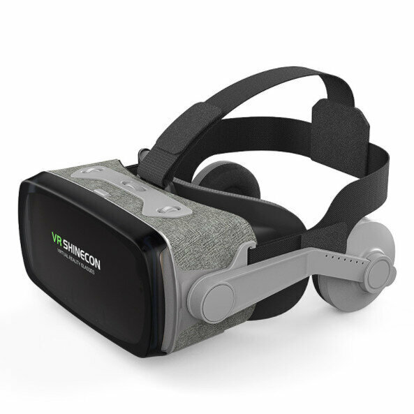 爆款VR眼鏡千幻9代VR SHINECONG07E布藝虛擬現實3D頭盔（G07E耳機版）)
