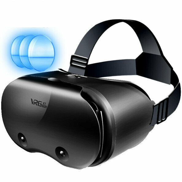 熱推VRG pro X7手機專用VR眼鏡藍光護眼虛擬現實頭盔3D魔鏡（VRGpro X7藍光版）