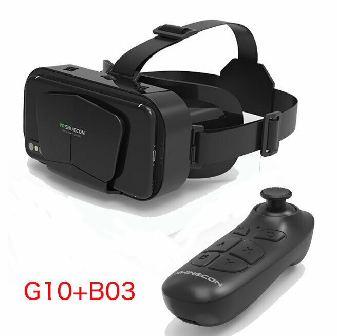 熱賣VR眼鏡千幻VRSHINECON G10手機3D虛擬現實頭盔（千幻G10+B03）