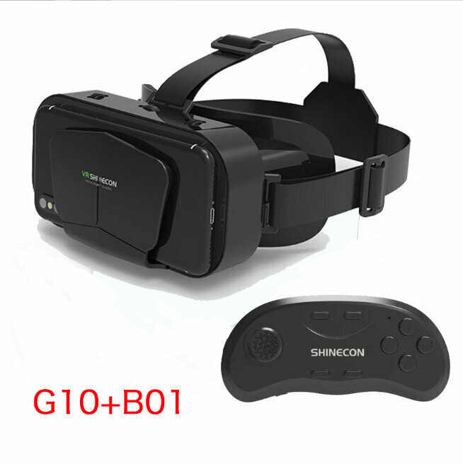 熱賣VR眼鏡千幻VRSHINECON G10手機3D虛擬現實頭盔（千幻G10+B01）