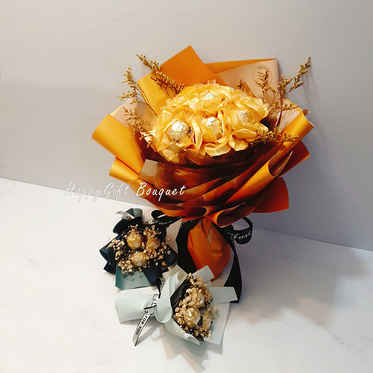 九朵9朵3朵金莎乾燥花花束,9 stalks Dried FlowersBouquet