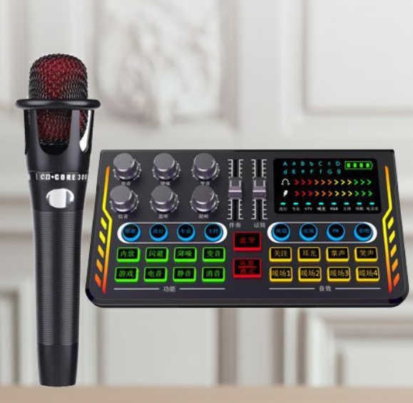 P2 Live Streaming Equipment Set (P2 + E300 + Triangle Microphone Stand + Disc Mobile Phone Holder + Headset + OTG (Choose One))