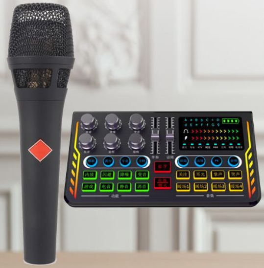 P2 Live Streaming Equipment Set (P2 + 105 Black + Disc Microphone Stand + Disc Mobile Phone Holder + Headset + OTG (Choose One))