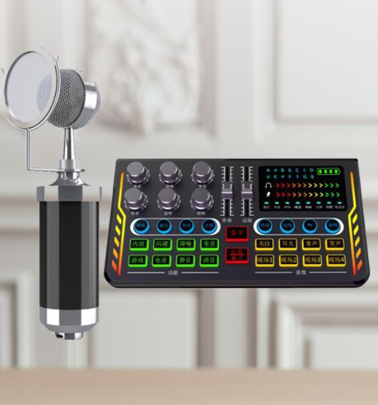 P2 Live Streaming Equipment Set (P2 + Baby Bottle Black + Duck Palm Microphone Bracket + Disc Mobile Phone Holder + Headset + OTG (Choose One of the Two))