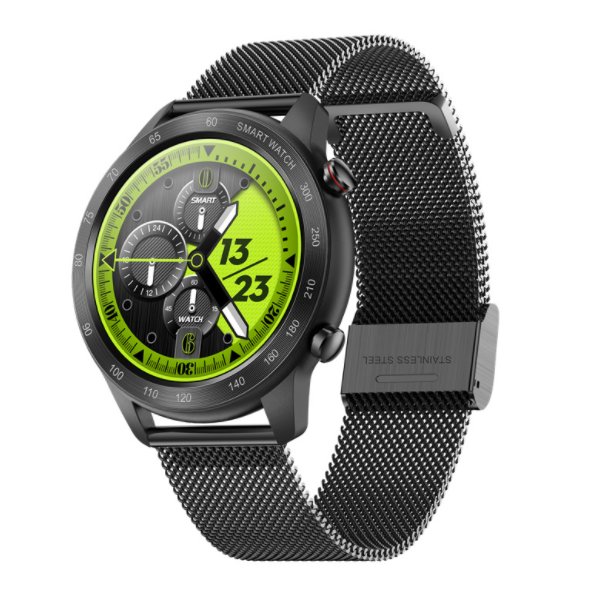 MX5 Smart Bluetooth Call Watch Heart Rate, Blood Pressure, Blood Oxygen, Sleep Monitoring, Exercise Pedometer Bracelet (Black Steel)