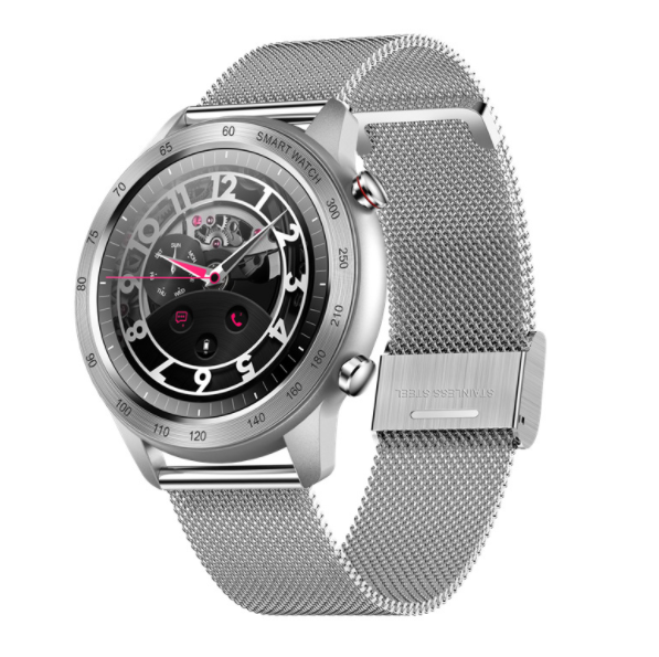 MX5 Smart Bluetooth Call WatchHeart Rate, Blood Pressure, Blood Oxygen, Sleep Monitoring, Exercise Step Counting Bracelet (Silver Steel)