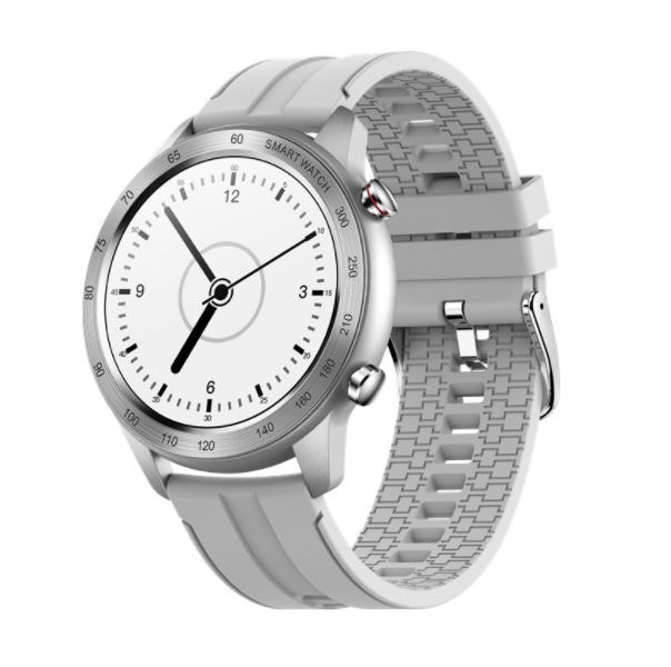 MX5 Smart Bluetooth Call WatchHeart Rate, Blood Pressure, Blood Oxygen, Sleep Monitoring, Exercise Pedometer Bracelet (TPU-Silver Gray)