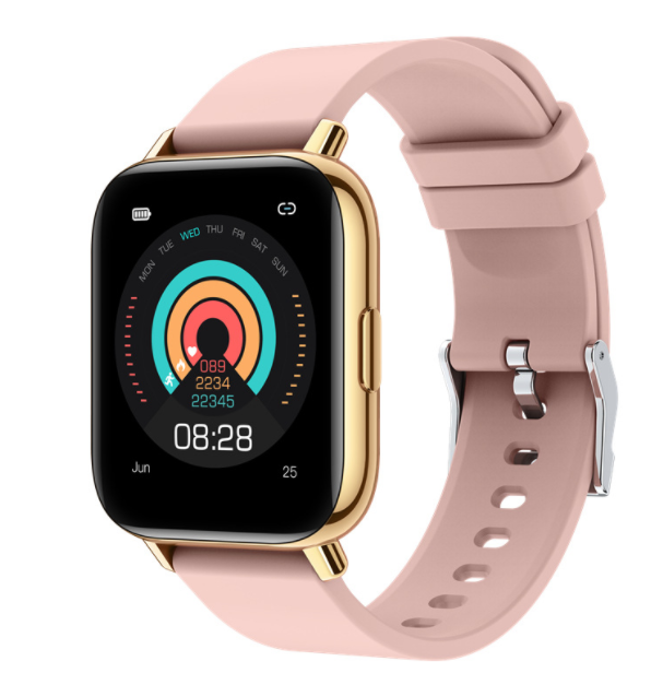 P32 Smart Band HD 1.65-inch Large Screen Heart Rate Real-time Monitoring Sports Mode Watch (Pink)