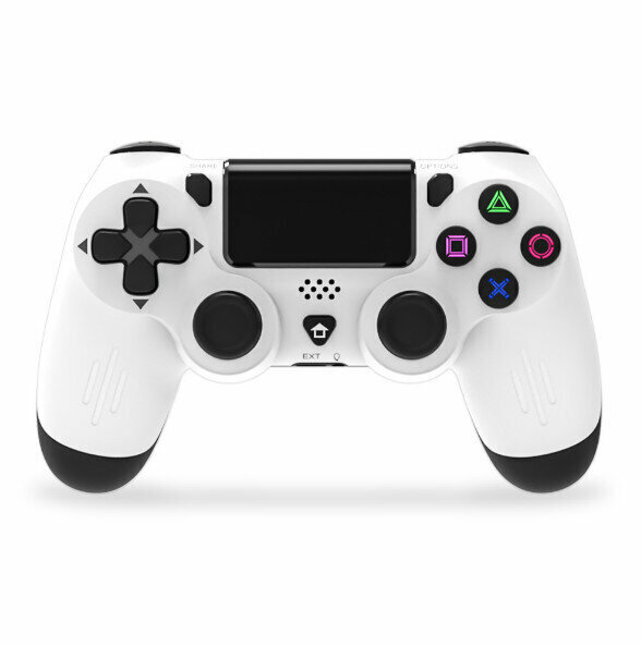 Compatible with PS4 wireless hand-made six-axis dual-shock full-featured game handicraft (white)