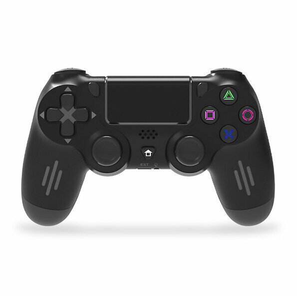 Compatible with PS4 wireless hand-made six-axis dual-shock full-featured game handicraft (black)