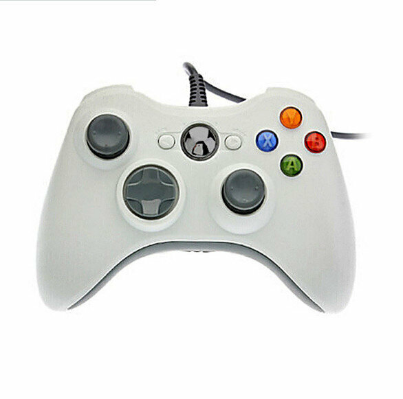 MIMD Compatible Xbox 360 Handmade Xbox Wired Game Handmade (White)