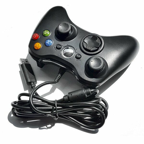 MIMD Compatible Xbox 360 Handmade Xbox Wired Game Craft (Black)
