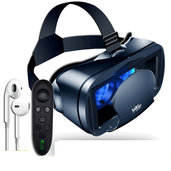 Blu-ray version of 3d VR glasses (Pro Blu-ray VR+Y1 controller black + headphones)