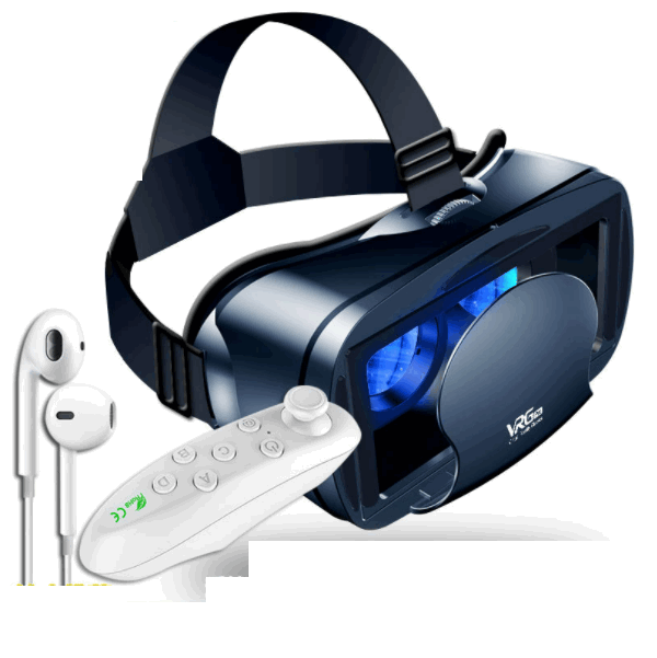 Blu-ray version of 3d VR glasses (Pro Blu-ray VR+Y1 handle white + headphones)