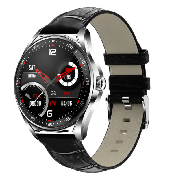E16 smart watch dual bluetooth call watch body zinc alloy multi-Chinese (silver skin)