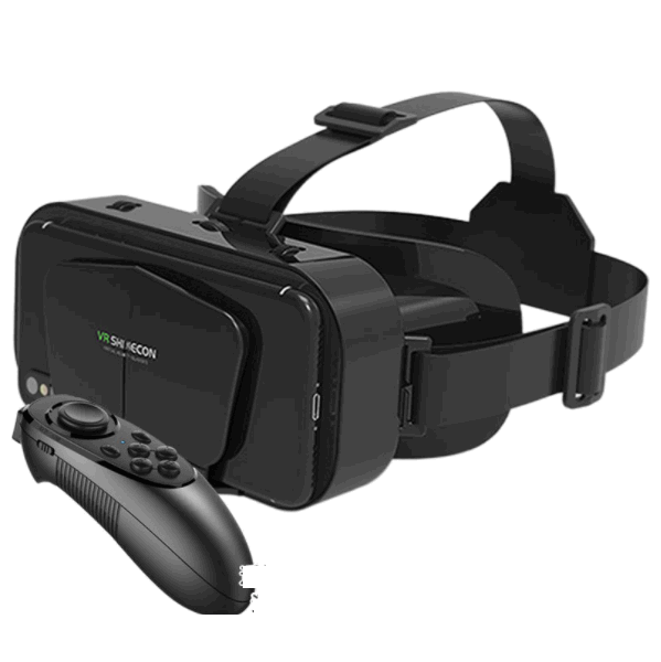 Head-mounted 3D VR glasses [G10 Black (English) +052 Bluetooth Remote Control]