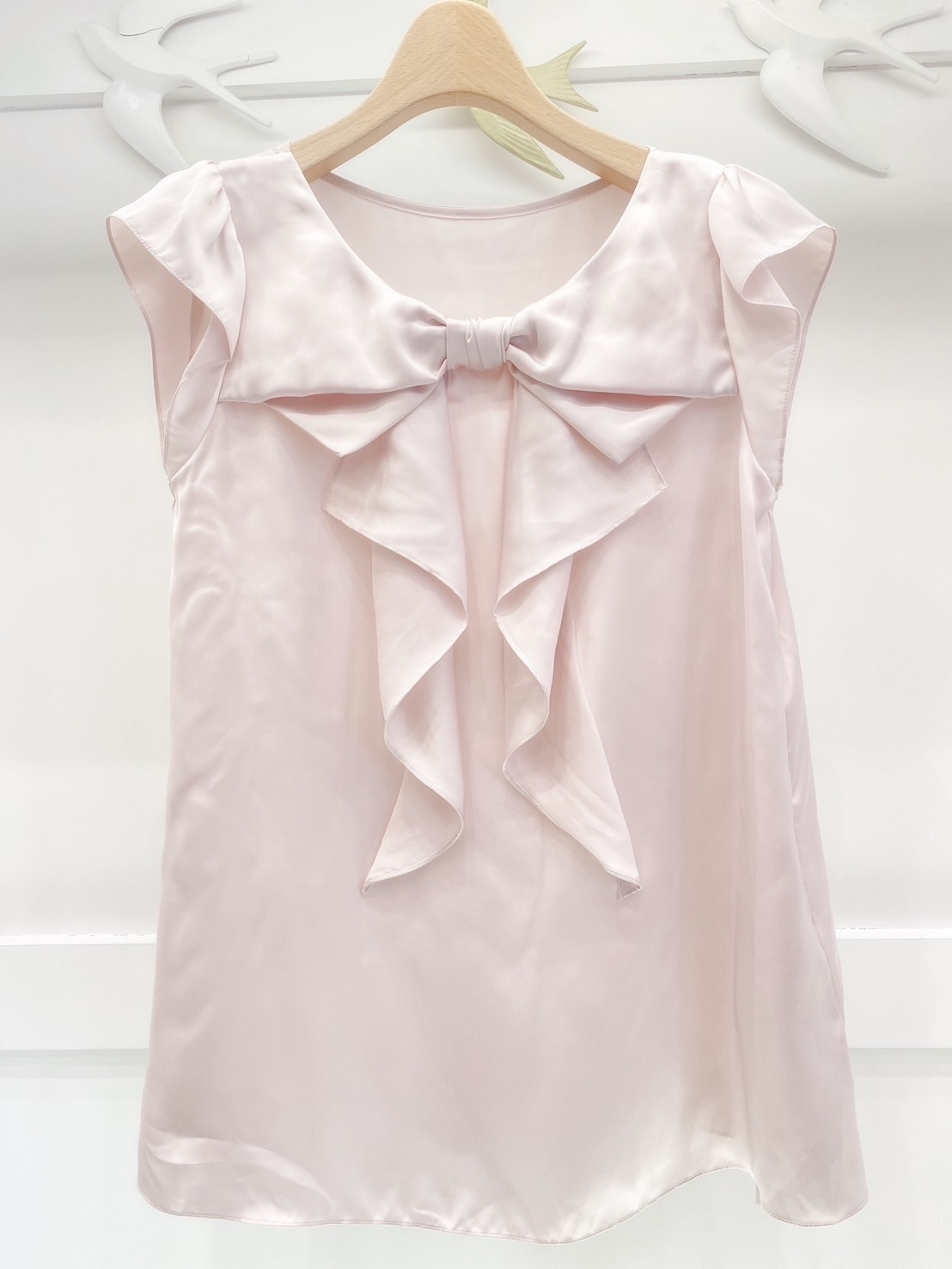 Lanvin絲質蝴蝶結上衣