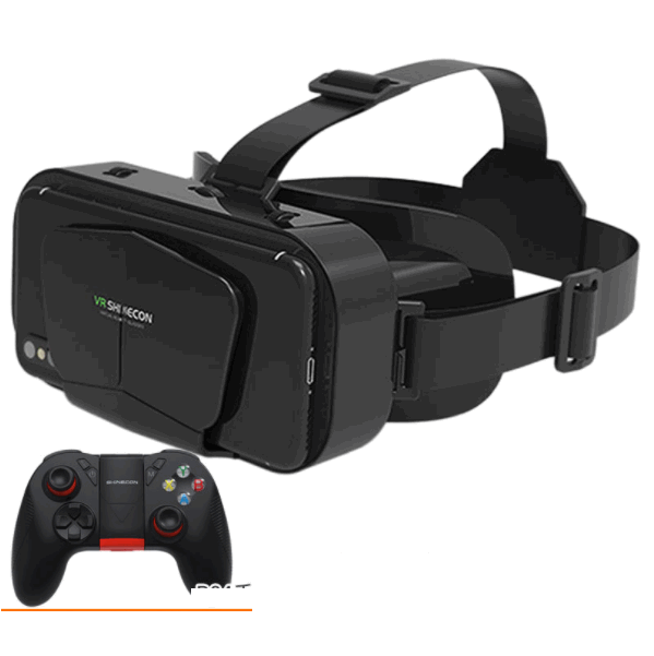 3D VR Headset [G10 Black (English) + B04 Gamepad]