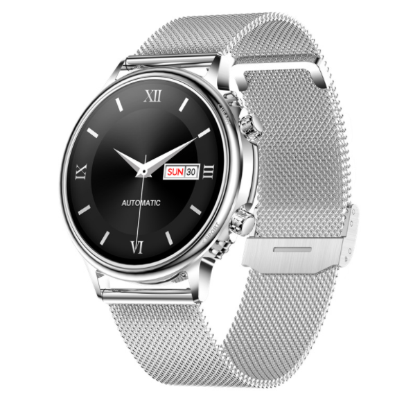 CF81 Smart Watch, Heart Rate, Blood Pressure, Health Monitoring, Photo, Waterproof Step Counting, Sports Smart Bracelet (Silver Steel)