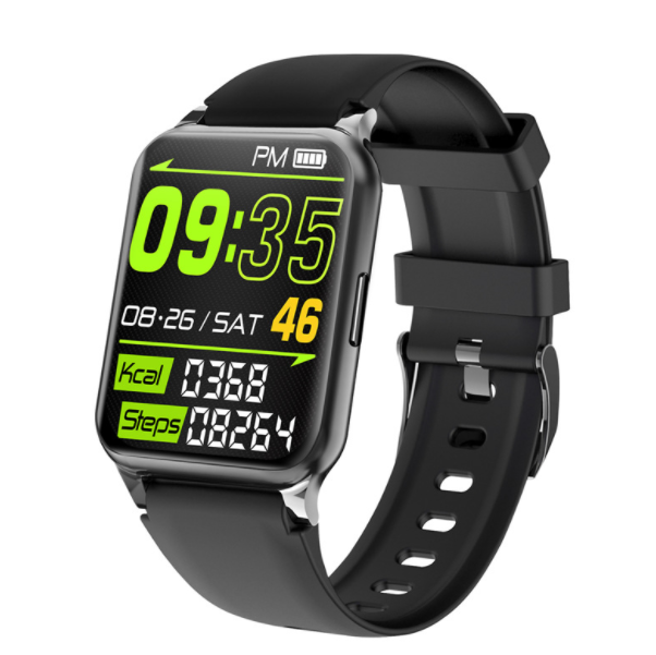 F30L Smart Watch 1.65 Inch Large Screen HD Music Playback Control Smart Bracelet Heart Rate Blood Pressure (Black)