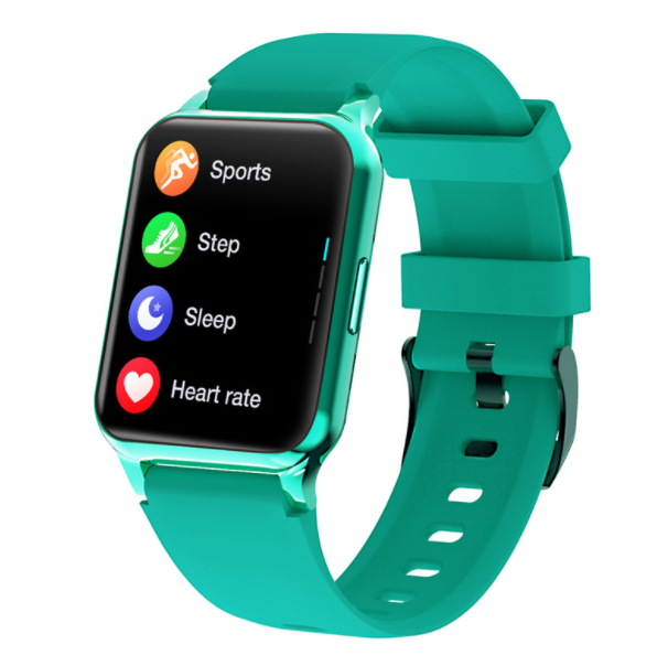 F30L Smart Watch 1.65 Inch Large Screen HD Music Playback Control Smart Bracelet Heart Rate Blood Pressure (Green)