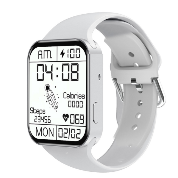 CW7 Smart Watch Wireless Custom Watch Face Bluetooth Call Heart Rate Multi Sports Mode Bracelet (White)