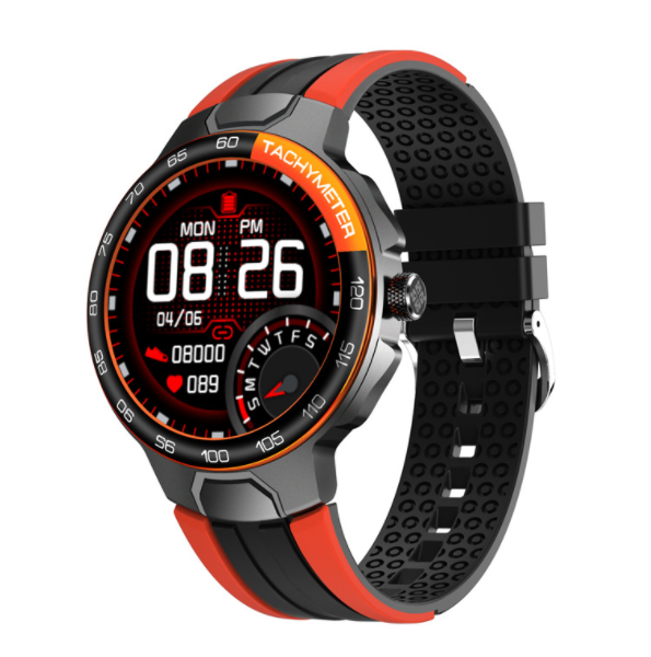 E15 Smart Watch: IP68 Swimming, 24 Sports Modes, Heart Rate, Blood Pressure, Blood Oxygen Detection, (Orange)