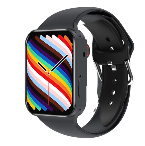 CW7 Smart Watch Wireless Custom Watch Face Bluetooth Call Heart Rate Multi Sports Mode Bracelet (Black)