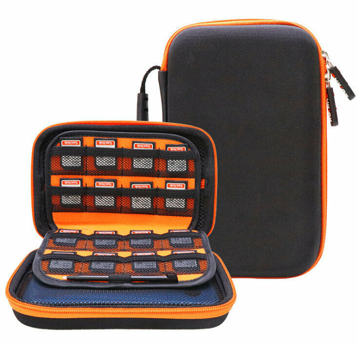 3DS XL/New3DS Game Console Bag Game Card Modem Protection Organizer (Black)