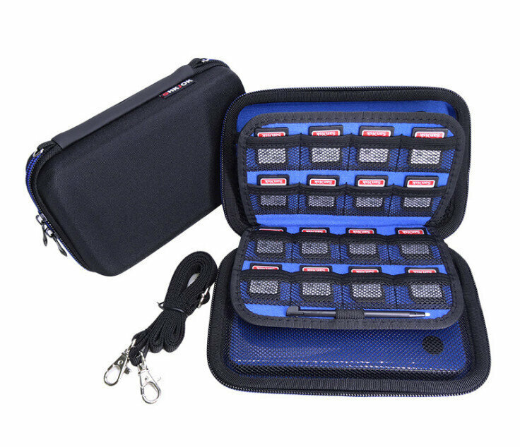 3DS XL/LL PSP PSV Game Console Bag Multifunctional Storage Bag EVA Protection Bag (Black)