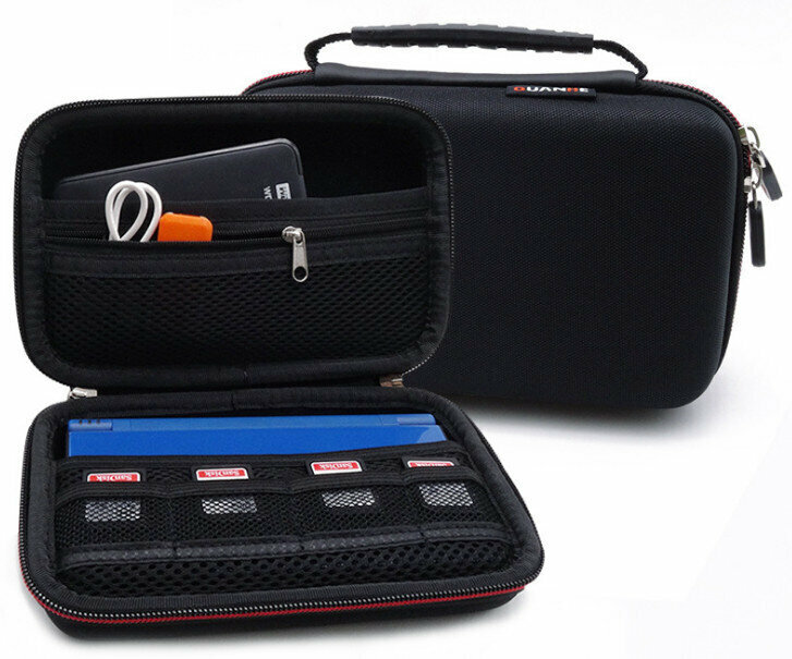 3DS. LL Game Console Bag PSP Case Mobile Hard Disk Power Storage Bag (GH1522 Black)