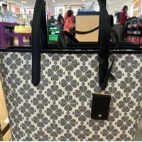 [S] KATE SPADE KG086 SPADE FLOWER TOTE PV,BLACK MULTI, 196021505577 (SKS1178)