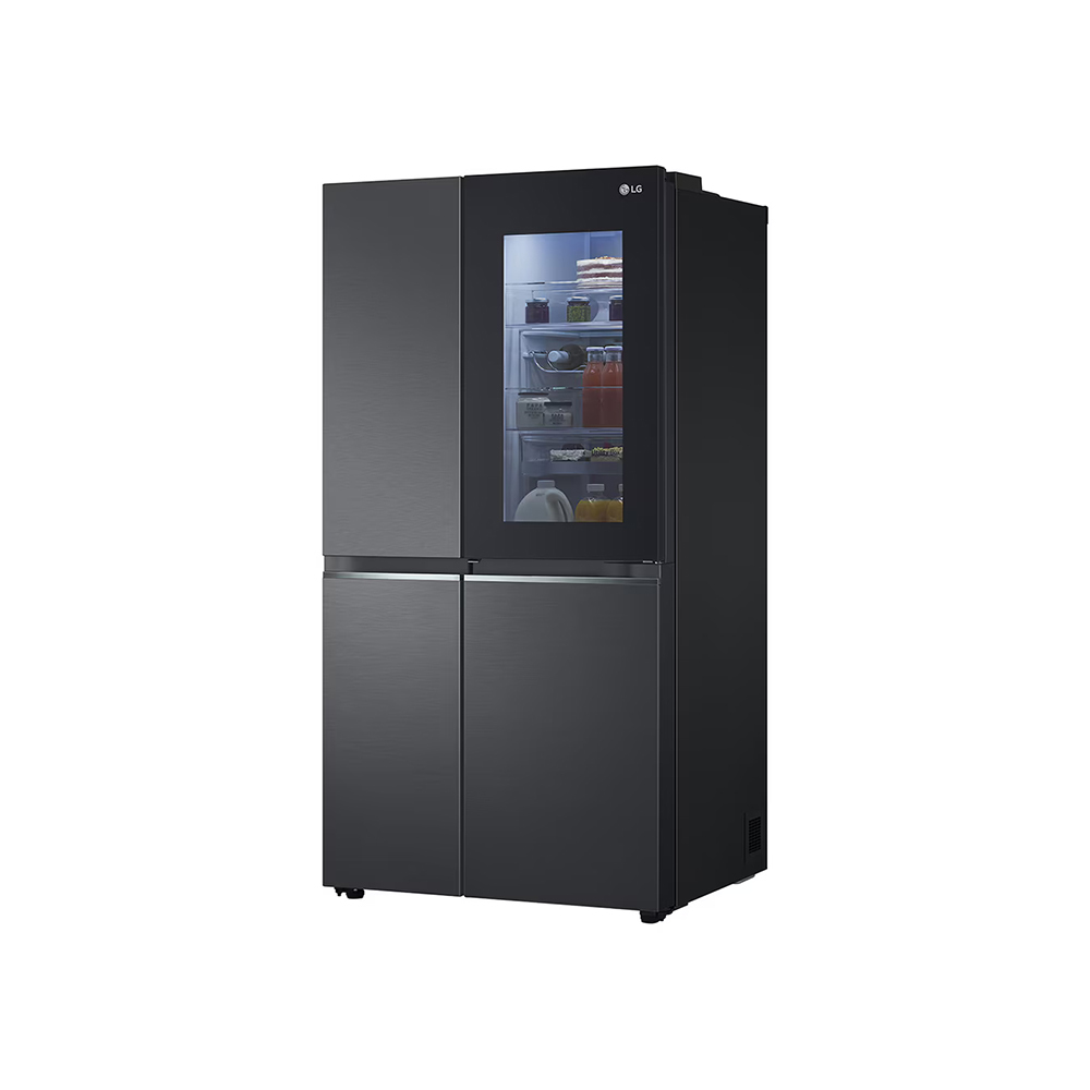 LG | InstaView™ 敲敲看門中門冰箱 夜墨黑 / 653L(冷藏414/冷凍239) GL-QL62MB