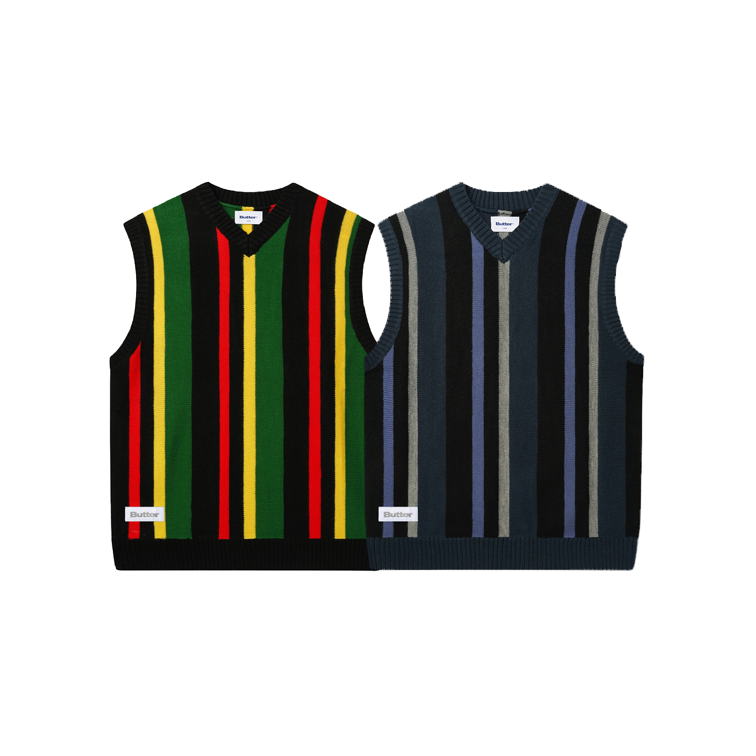 【車庫服飾】BUTTER GOODS Kingston Knit Vest / 針織直紋背心