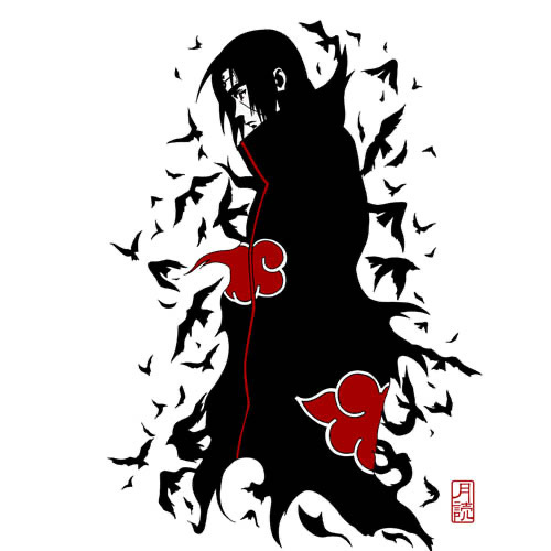 Cospa 0707 NARUTO-ﾅﾙﾄ- 疾風伝 ｲﾀﾁの月読 Tｼｬﾂ/WHITE