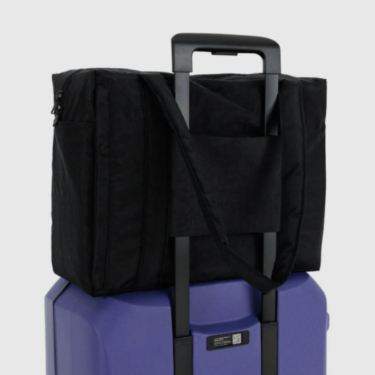 美國 BAGGU 尼龍登機旅行托特包 黑色 (S)